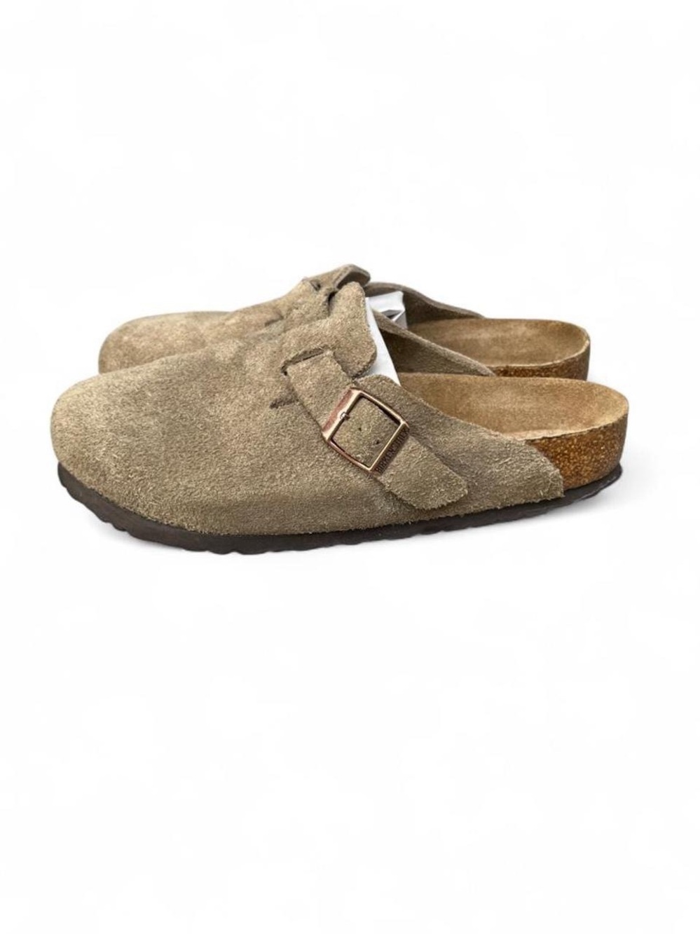 Birkenstock Boston Soft Footbed Taupe Suede Clogs US Women's 8-8.5 EU 39 Regular - Picture 6 of 8